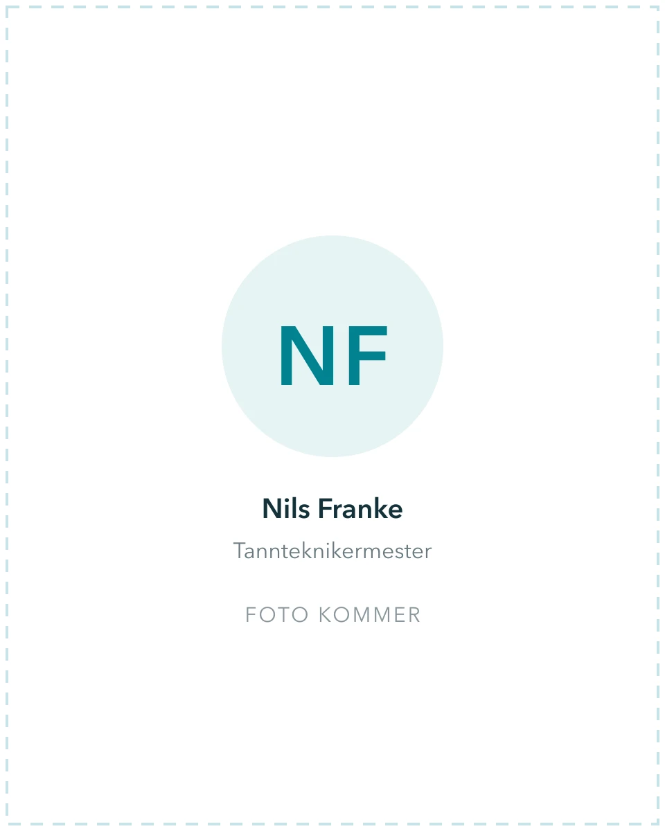 Tannteknikermester Nils Franke ved Stadion Tannklinikk